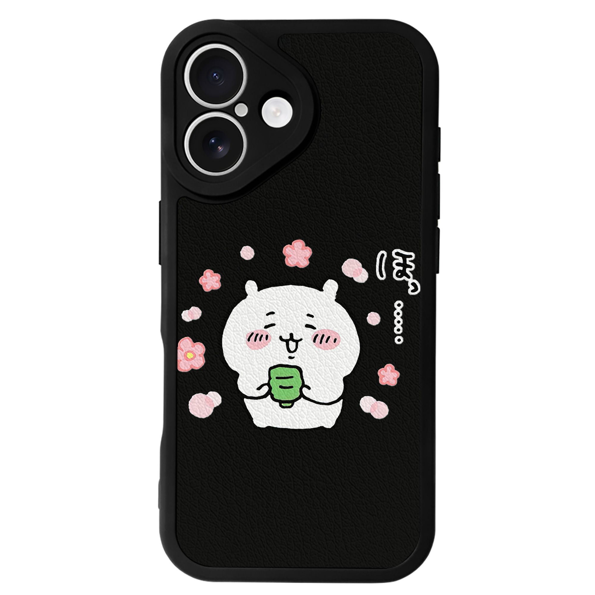 （画像用） ちいかわ ちいかわ Chii-kawa chiikawa 【iPhone 16シリーズ対応】シリコンスマホケース（レザー調） 材質：シリコン